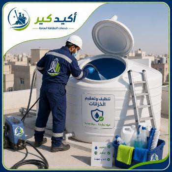 خدمة تنظيف وتعقيم الخزانات